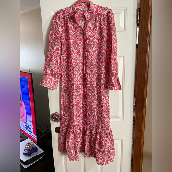 PRINT MIDI DRESS - Picture 7 of 13